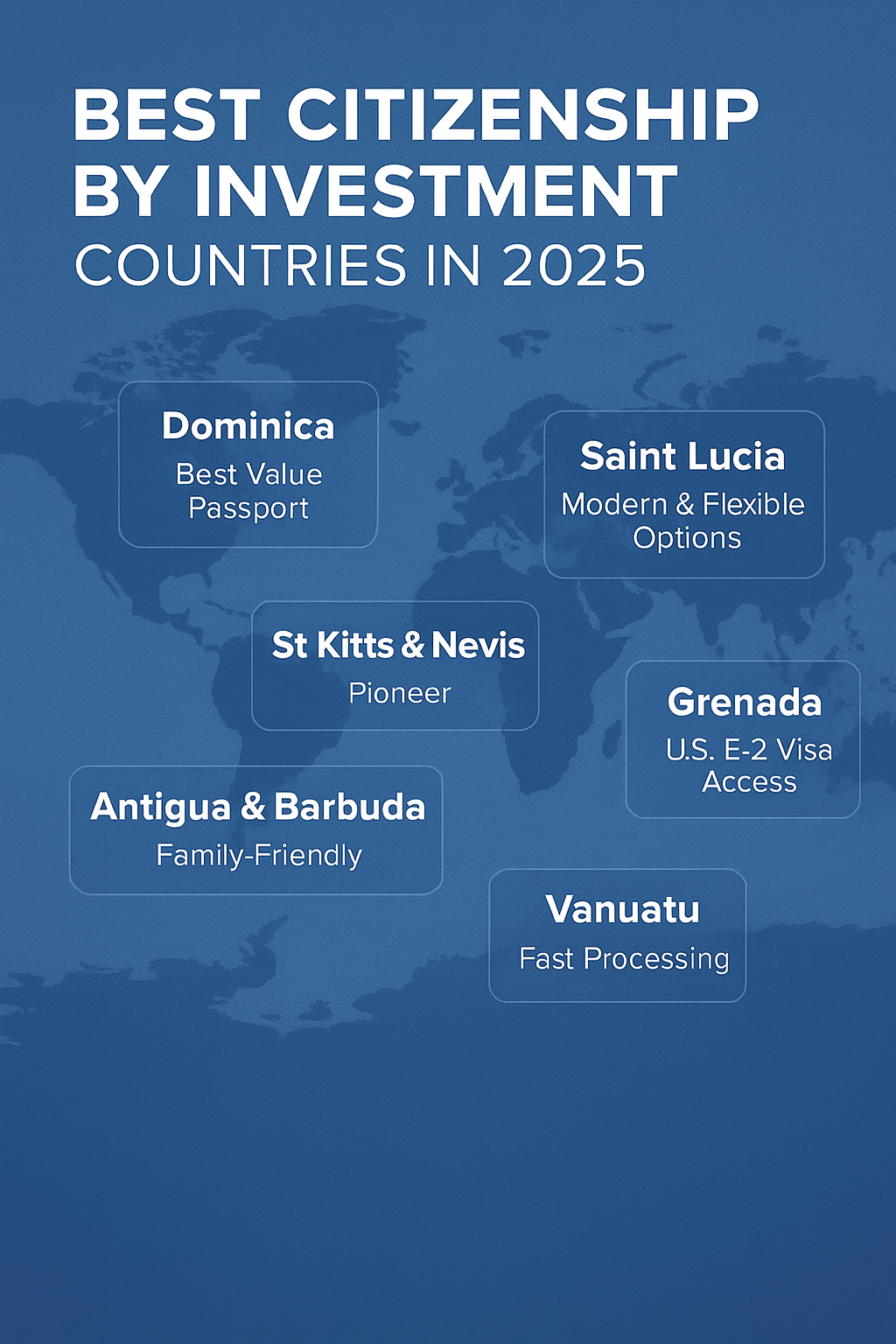Best Citizenship by Investment Countries in 2025: World Gate’s List